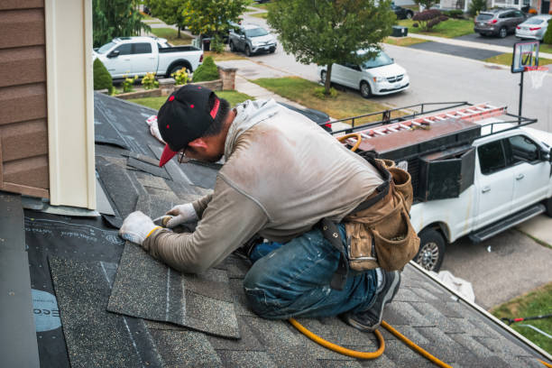 Professional Roofing technician working in Moneta, VA